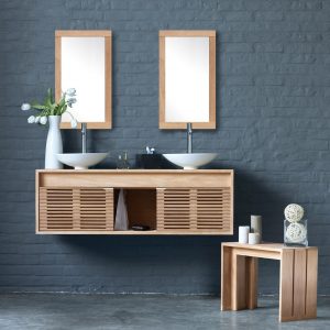 Double washbasin cabinet