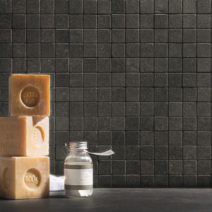 Corner black mosaic