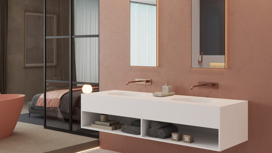 vasque sur mesure scène Materia hidrobox toulouse balma décoration