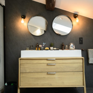 salle de bain rénovation gratentour carrelage décoration architecte balma haut de gamme grand format