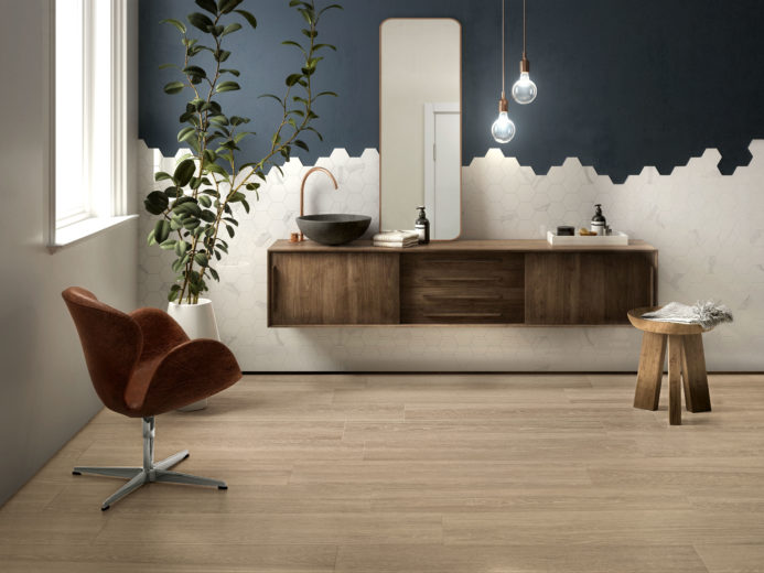 renovation toulouse carrelage effet bois architecte l'union haut de gamme grés cérame bois salle de bain décoration deco