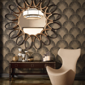 Swing Pavone ottone su fondo nero matt architecte format design toulouse creation original balma renovation carrelage faience archi douche salle de bain