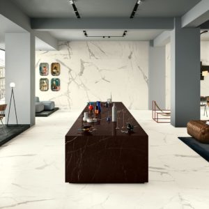 Vanity statuario marbre gres cerame grand format décoration architecte toulouse rénovation marble cotto