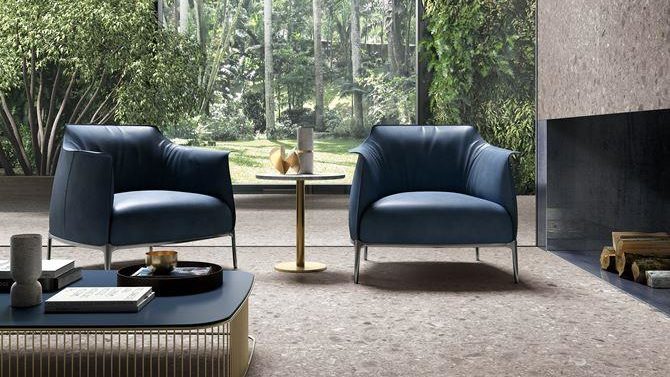 architecte rénovation décoration pierre ceppo toulouse design carrelage sol travertin minéral archi