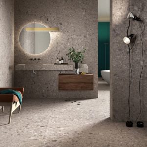 architecte rénovation décoration pierre ceppo toulouse design carrelage sol travertin minéral archi