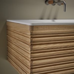 meuble original décoration architecte toulouse bois massif noyer frêne corian salle de bain douche LMCS carrelage archi