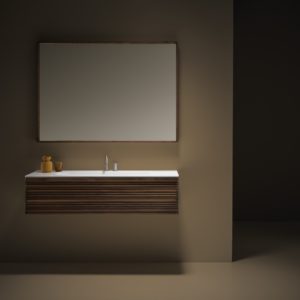 meuble original décoration architecte toulouse bois massif noyer frêne corian salle de bain douche LMCS carrelage archi