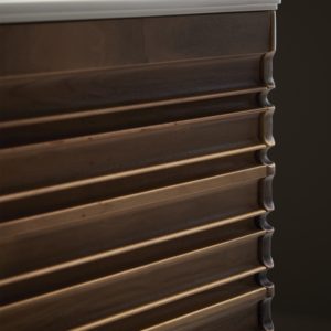 meuble original décoration architecte toulouse bois massif noyer frêne corian salle de bain douche LMCS carrelage archi