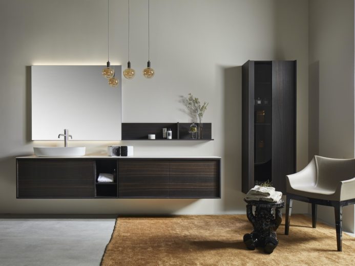 meuble italien haut de gamme sur mesure toulouse salle de bain balma architecte douche sanitaire carrelage bois massif laque mat