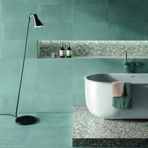 carrelage decoration balma architecte l'union blagnac terrazzo sanitaire toulouse medley emil rose vert couleur