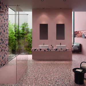 carrelage decoration balma architecte l'union blagnac terrazzo sanitaire toulouse medley emil rose vert couleur