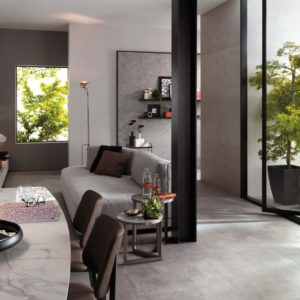 Boost white carrelage grand format plan de cuisine gamme complete balma rénovation architecte original béton design lmcs