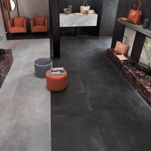 Boost Tarmac & Grey carrelage grand format plan de cuisine gamme complete balma rénovation architecte original béton design lmcs