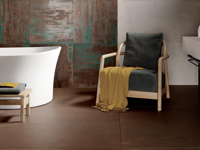 metal carrelage toulouse sol design douche architecte sanitaire grand format