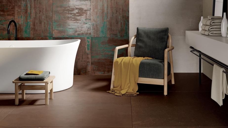 metal carrelage toulouse sol design douche architecte sanitaire grand format