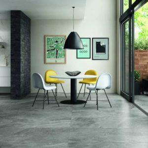 Bistrot Crux Grey carrelage decoration toulouse grand format balma architecte douche sanitaire bains maison appartement