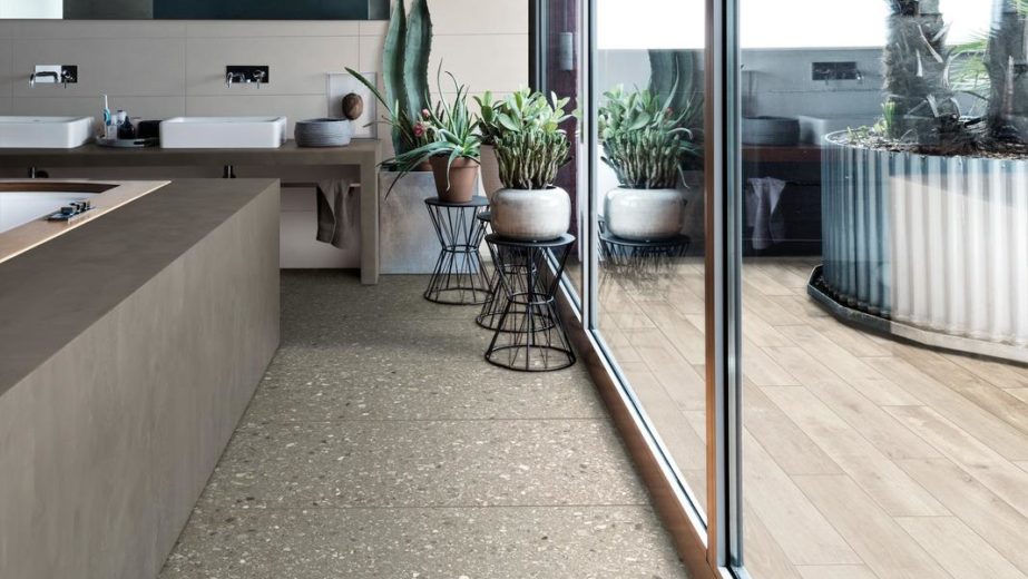 carrelage effet pierre salon salle a manger archi architecture architecte gris Deco naturel pierre naturelle inspiration authentique design salle de bain intérieur terrasse