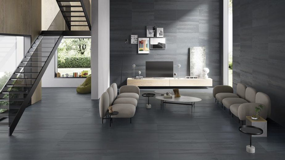 metal carrelage corten grand format carrelage toulouse decoration renovation salle de bain salle d'eau toulouse douche sanitaire archi design deco lmcs maison balma