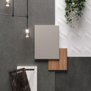 idee de composition : basaltina volcano kitchen cuisine plan de travail toulouse grand format marbrier toulouse lmcs sanitaire carrelage architecte décoration sol mur top