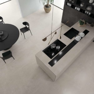 boost white kitchen cuisine plan de travail top haut de gamme architecte rénovation sol mur faïence carrelage marbre dekton