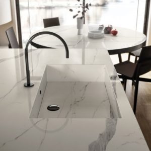 plan cuisine statuario marbre top kitchen faconnage carrelage toulouse grand format marbrier lmcs balma