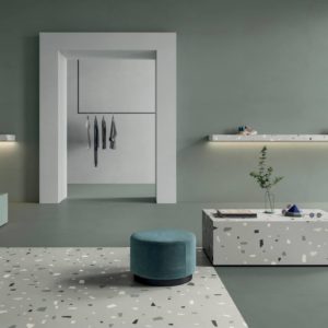 grand format xxl carrelage beton uni architecte decoration toulouse sanitaire terrazzo design balma l'union douche