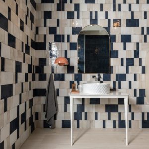 Rice decoration marazzi 3D architecte original carrelage salle de bain salle d'eau douche sanitaire mural lmcs balma labege rénovation