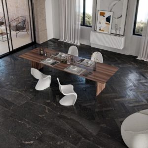 Ibla Nera carrelage sol mur sanitaire salle de bain toulouse decoration architecte douche pierre beton marbre piemme