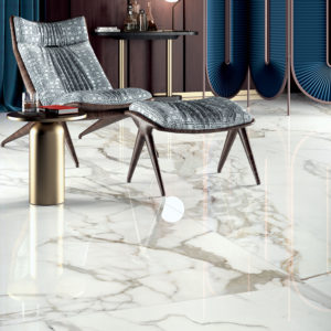 allure calacatta glossy 2 carrelage marbre Toulouse grand format architecte