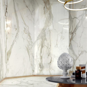 allure calacatta glossy carrelage marbre Toulouse grand format architecte