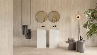 travertin pierre beige carrelage decoration toulouse labege balma architecte sol facile entretien