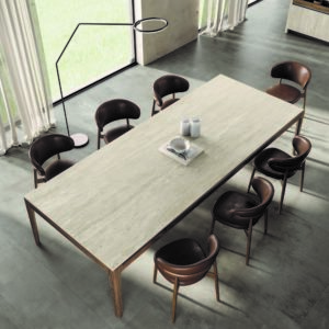 carrelage plan de travail cuisine travertin dalle grand format