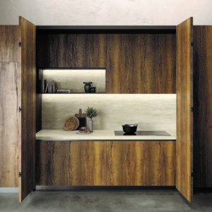 carrelage plan de travail cuisine travertin dalle grand format