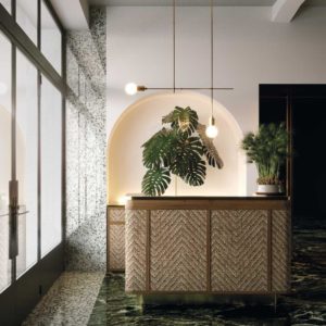 carrelage marbre decoration vert bleu rouge grand format decoration architecte