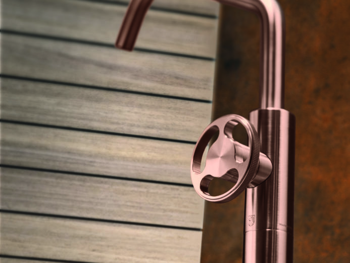 robinet italie radamonte pvd decoration steel acier metal gun cuivre or toulouse balma