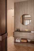 carrelage tendance terre cuite retro artisanal architecte design toulouse balma sanitaire douche ciment