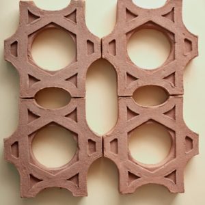 Sabbioneta decoration terre cuite creation architecte cotto brique terracotta italien haut de gamme decors motif relief